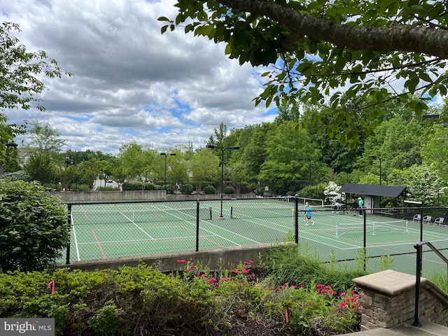 view of tennis court