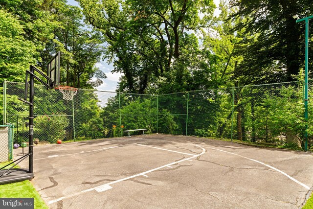 view of basketball court