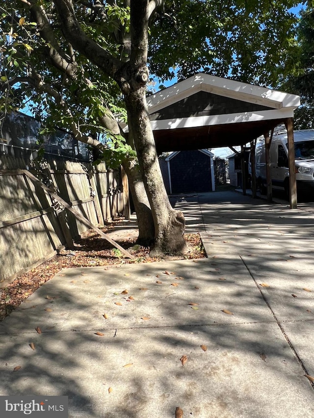 exterior space with fence