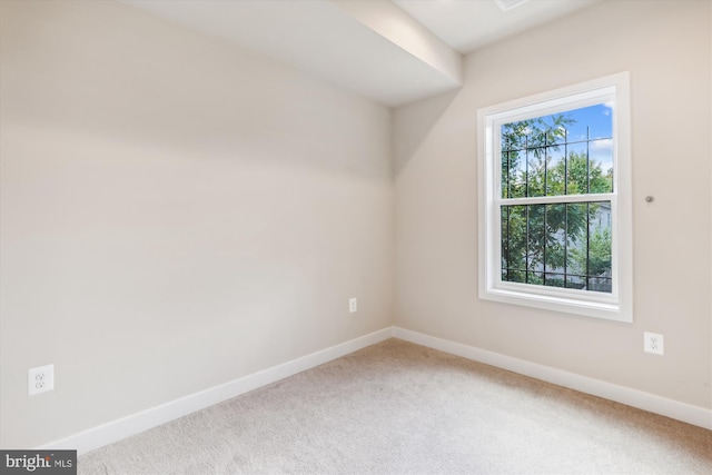 view of carpeted empty room