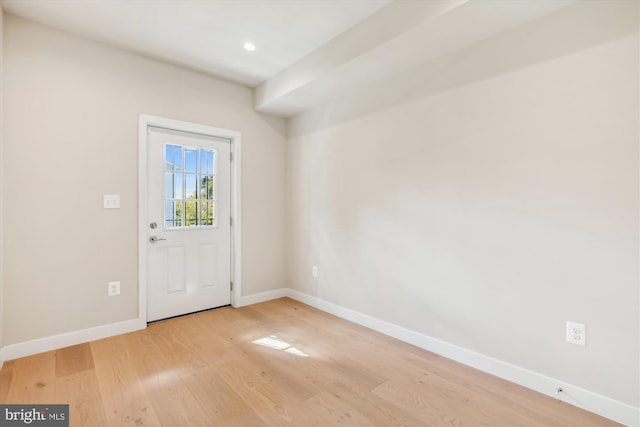 entryway featuring light hardwood / wood-style floors