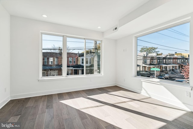 interior space featuring hardwood / wood-style floors