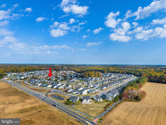 birds eye view of property featuring a residential view