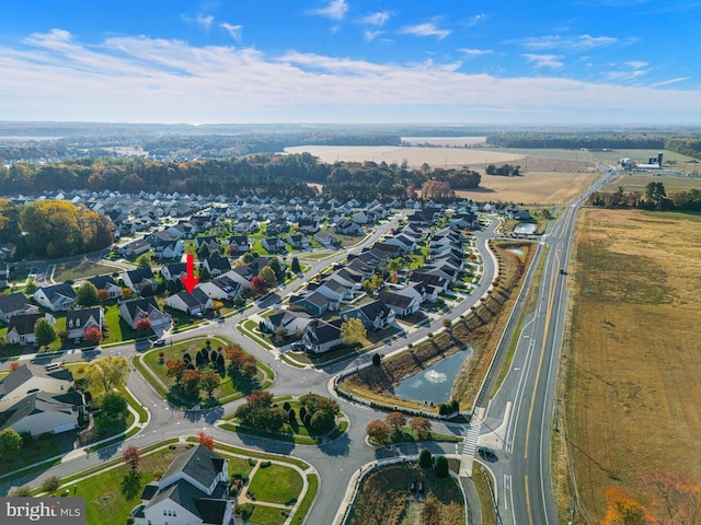 birds eye view of property featuring a residential view