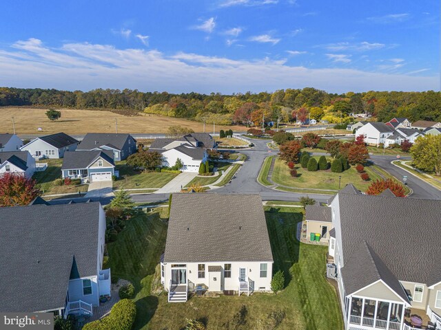 drone / aerial view featuring a residential view