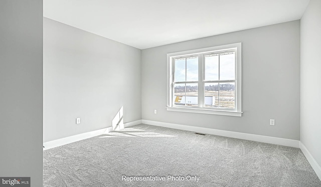 view of carpeted empty room