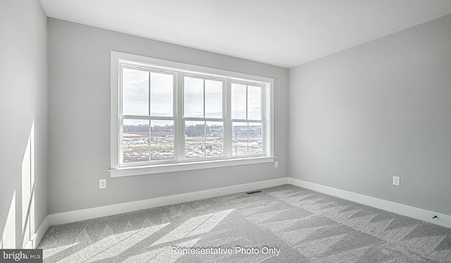 view of carpeted empty room