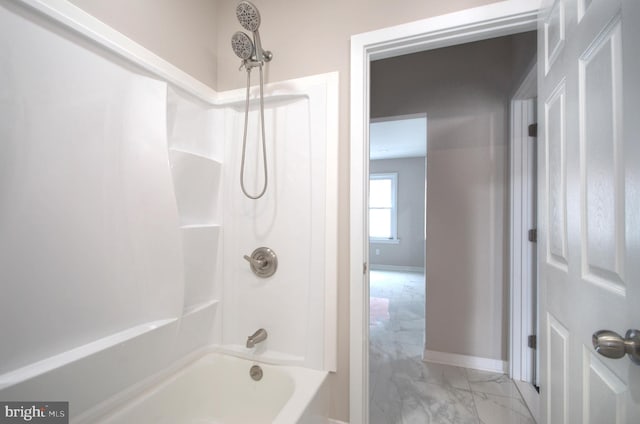 bathroom featuring shower / bathing tub combination