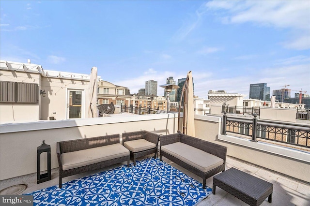 view of patio / terrace featuring a balcony