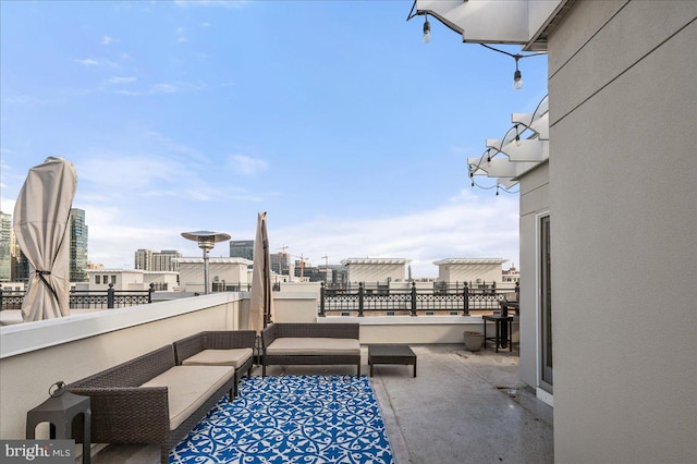 view of patio / terrace with an outdoor hangout area