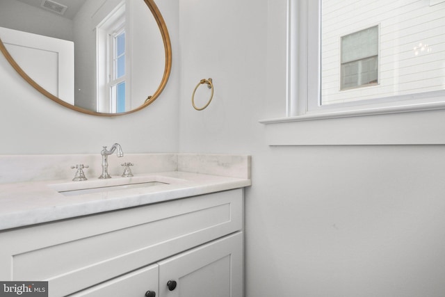 bathroom with vanity