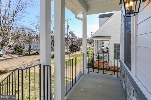 balcony with a porch