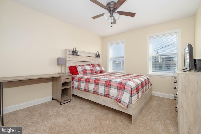 1121 Ward St, Baltimore, MD 21230 - bedroom featuring light colored carpet and ceiling fan