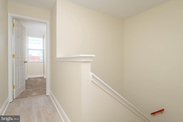 1121 Ward St, Baltimore, MD 21230 - corridor featuring wood finished floors and baseboards