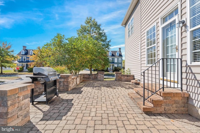 view of patio / terrace featuring grilling area