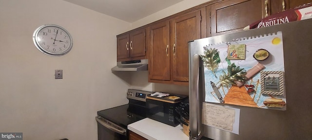 kitchen featuring appliances with stainless steel finishes