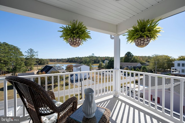 view of balcony