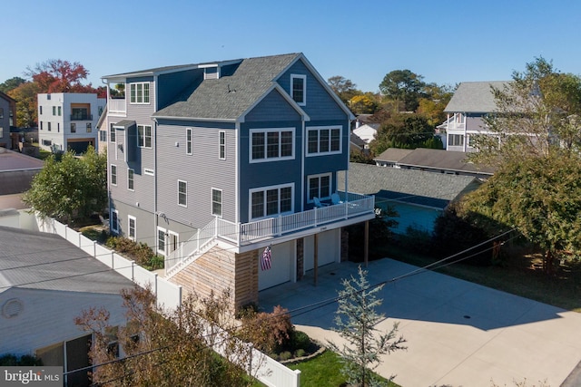 view of rear view of property