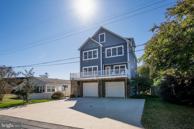 front facade featuring a garage