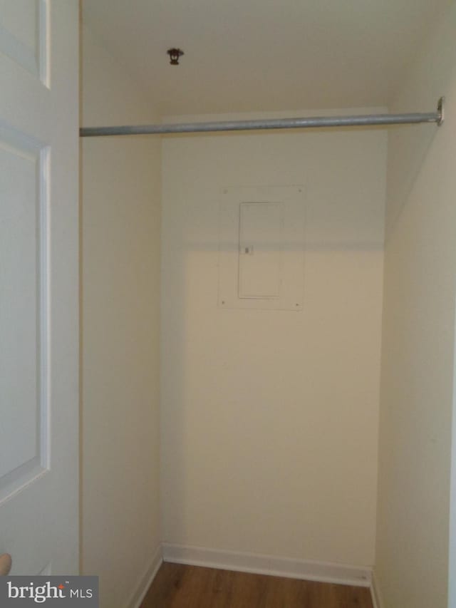 closet with electric panel