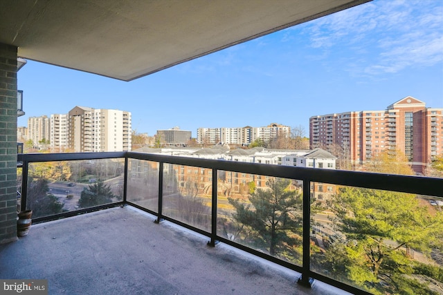 view of balcony