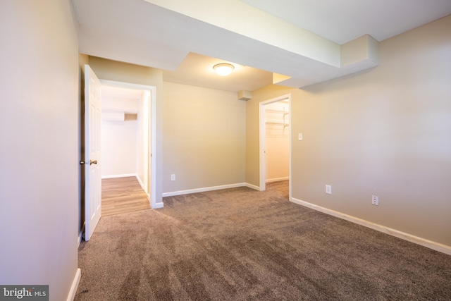 view of carpeted empty room