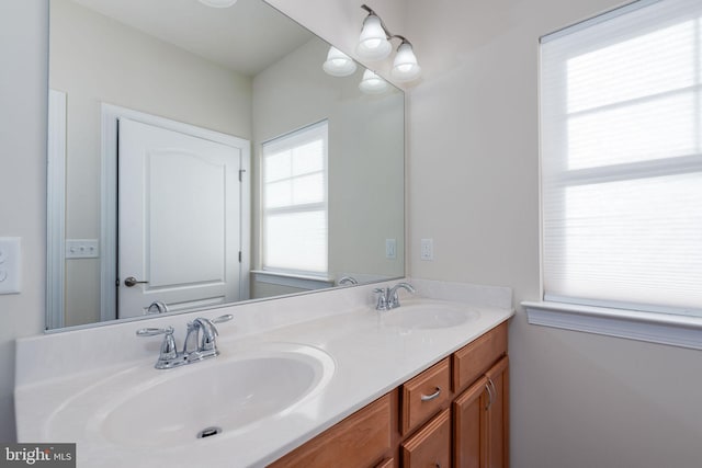 bathroom featuring vanity