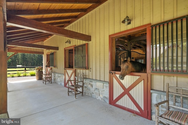 view of stable