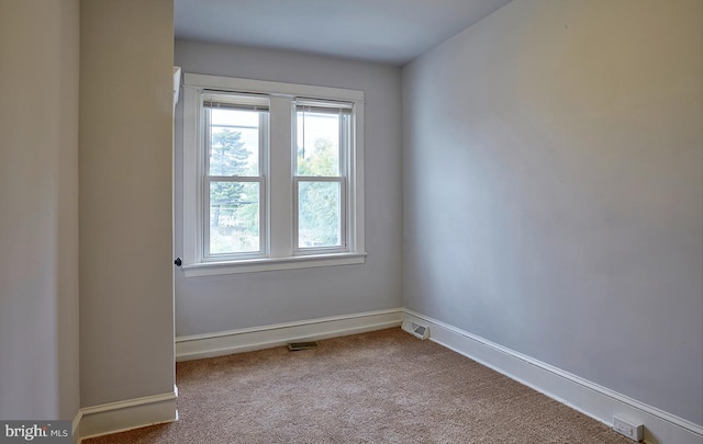 view of carpeted empty room