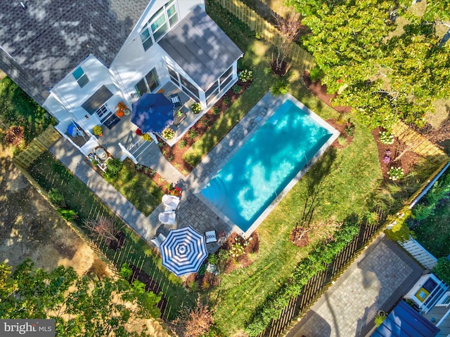 birds eye view of property