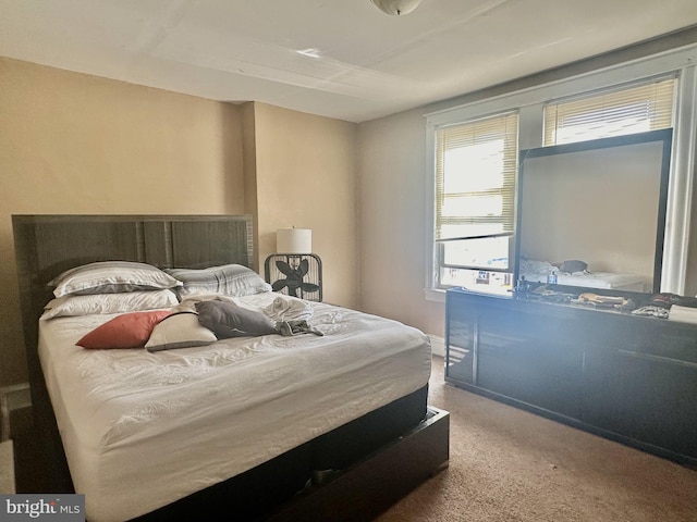 bedroom with carpet floors