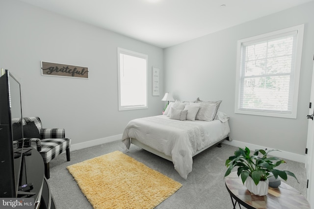 bedroom with carpet flooring