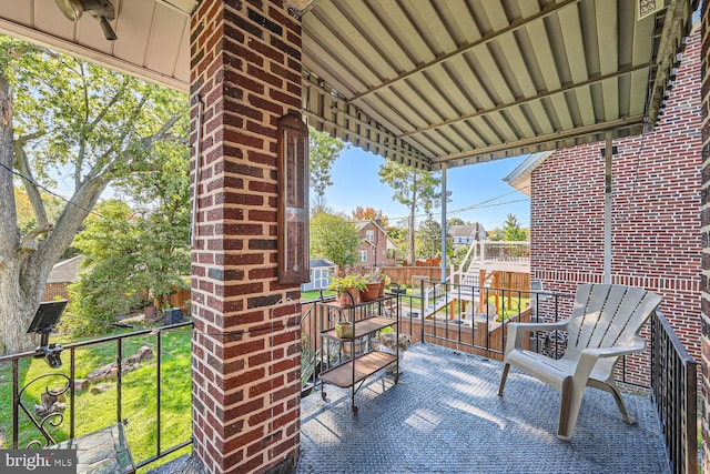 view of balcony