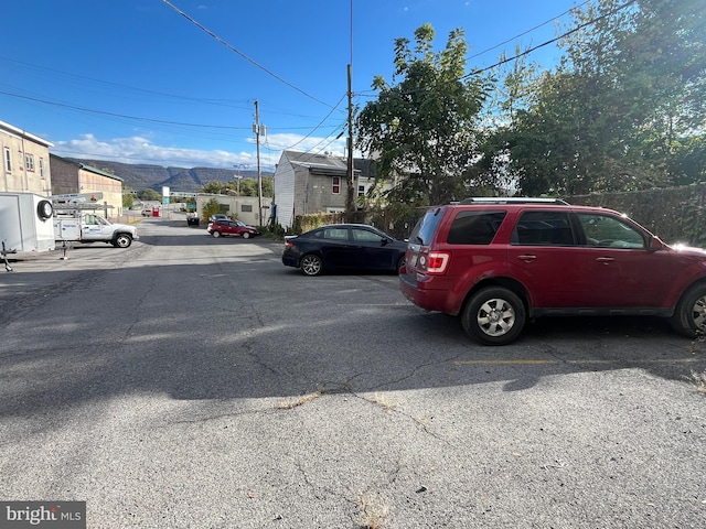 view of street featuring a mountain view