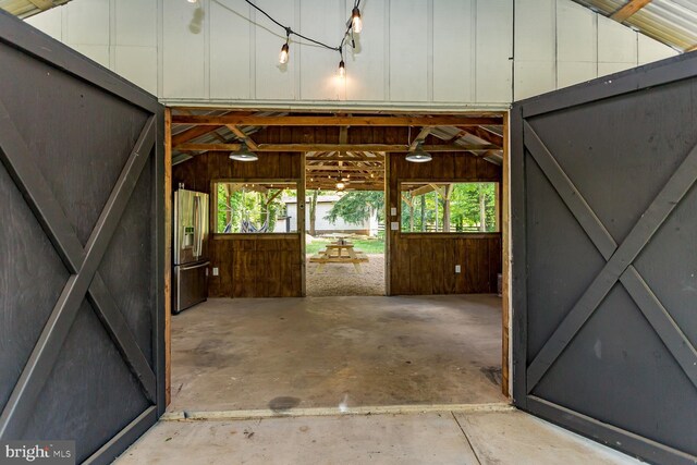 view of horse barn