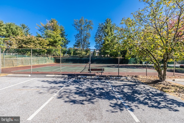 view of tennis court