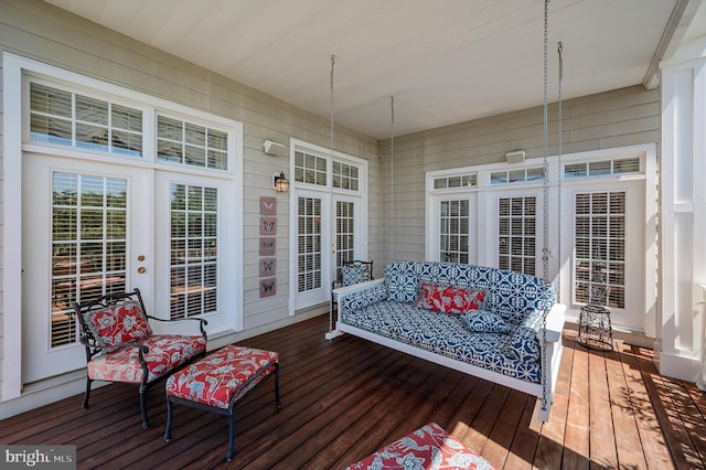 view of deck