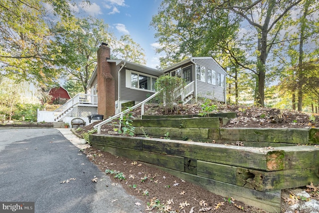 view of front of home