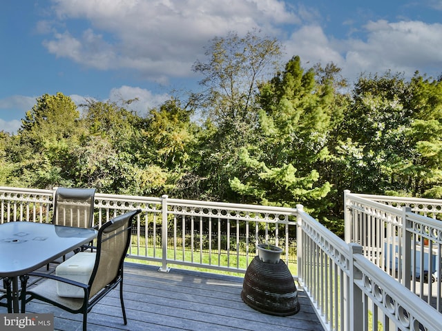 view of wooden terrace