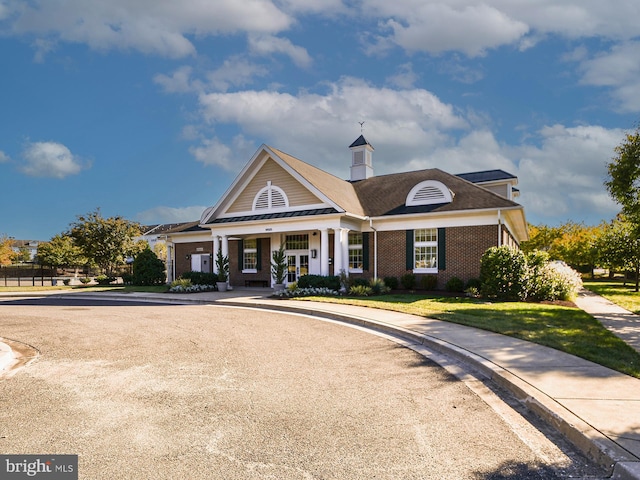 view of front of home with a porch