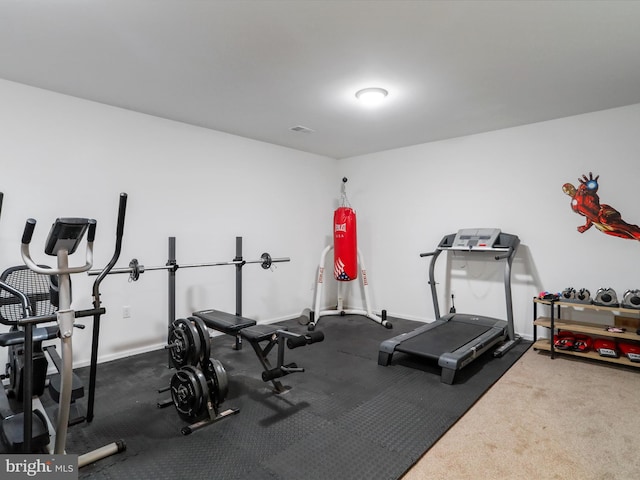 view of workout room