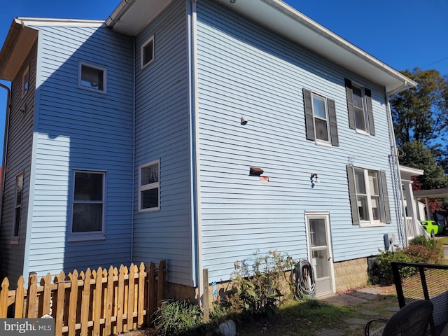 view of rear view of property