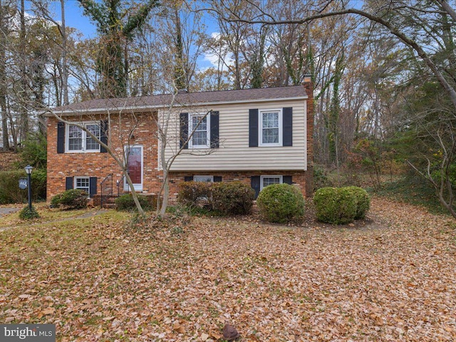 view of split foyer home