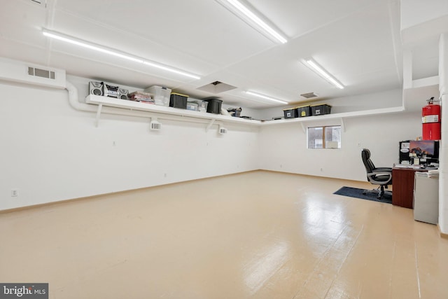 interior space featuring light hardwood / wood-style floors