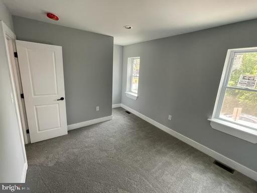 view of carpeted empty room