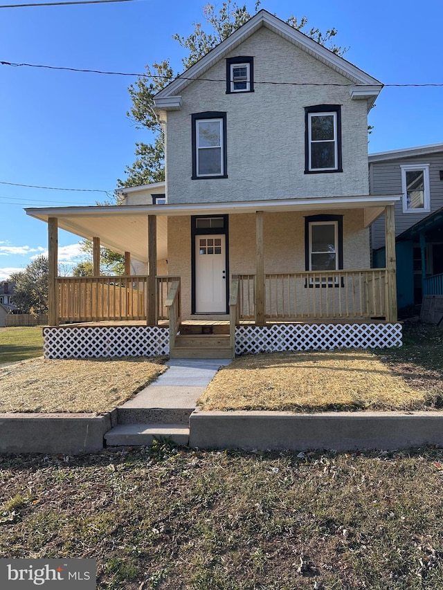 view of front of house with a porch