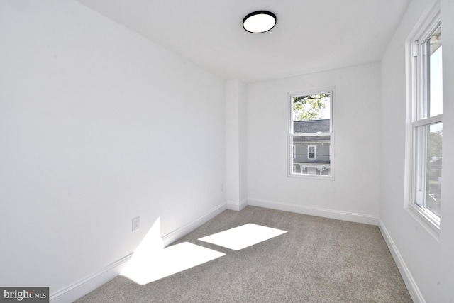 spare room featuring carpet floors