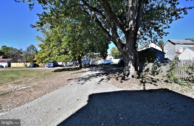 view of road