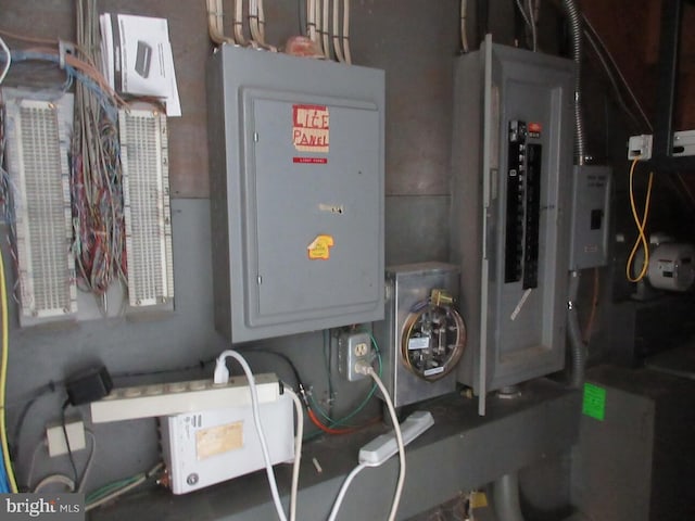 utility room with electric panel