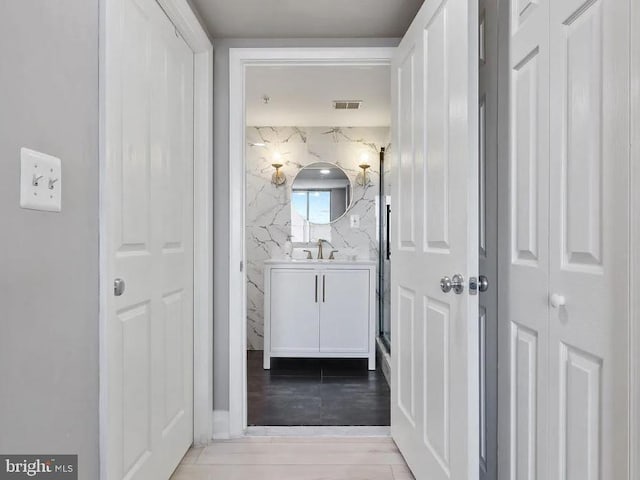 bathroom with vanity